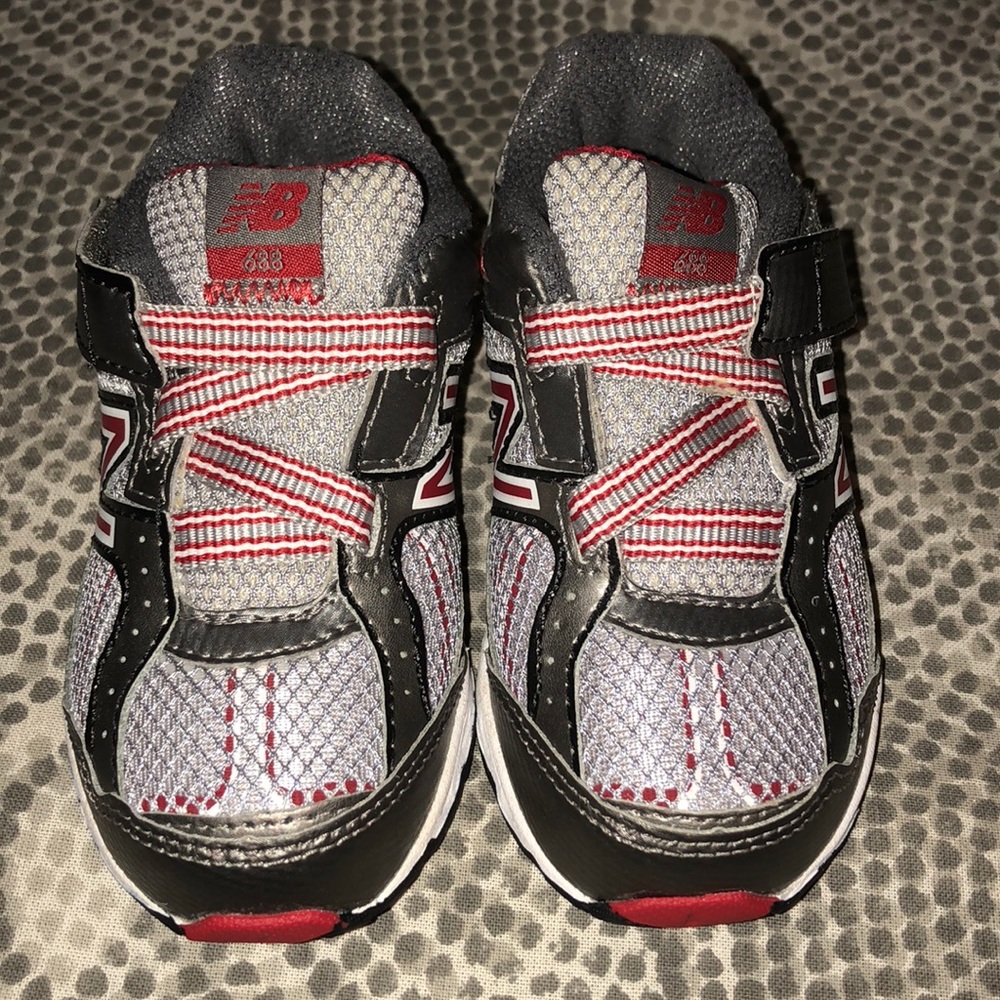 Toddler New Balance sneakers.